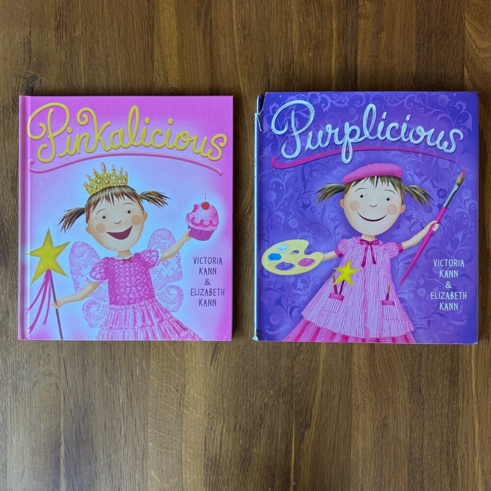 PINKALICIOUS Book Bundle Set of 6 Hardcover Picture Books By Victoria Kann - Picture 2 of 7